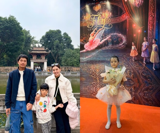 Bé Gạo tự tin thể hiện những vũ điệu ba lê uyển chuyển, nhận được nhiều lời khen ngợi từ khán giả.