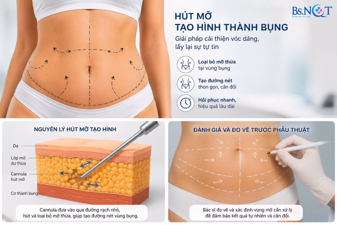 Minh họa về phương pháp tạo hình thành bụng