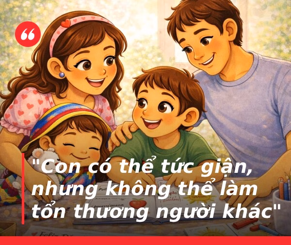 Dạy trẻ phân biệt giữa cảm xúc tức giận và hành vi sai trái